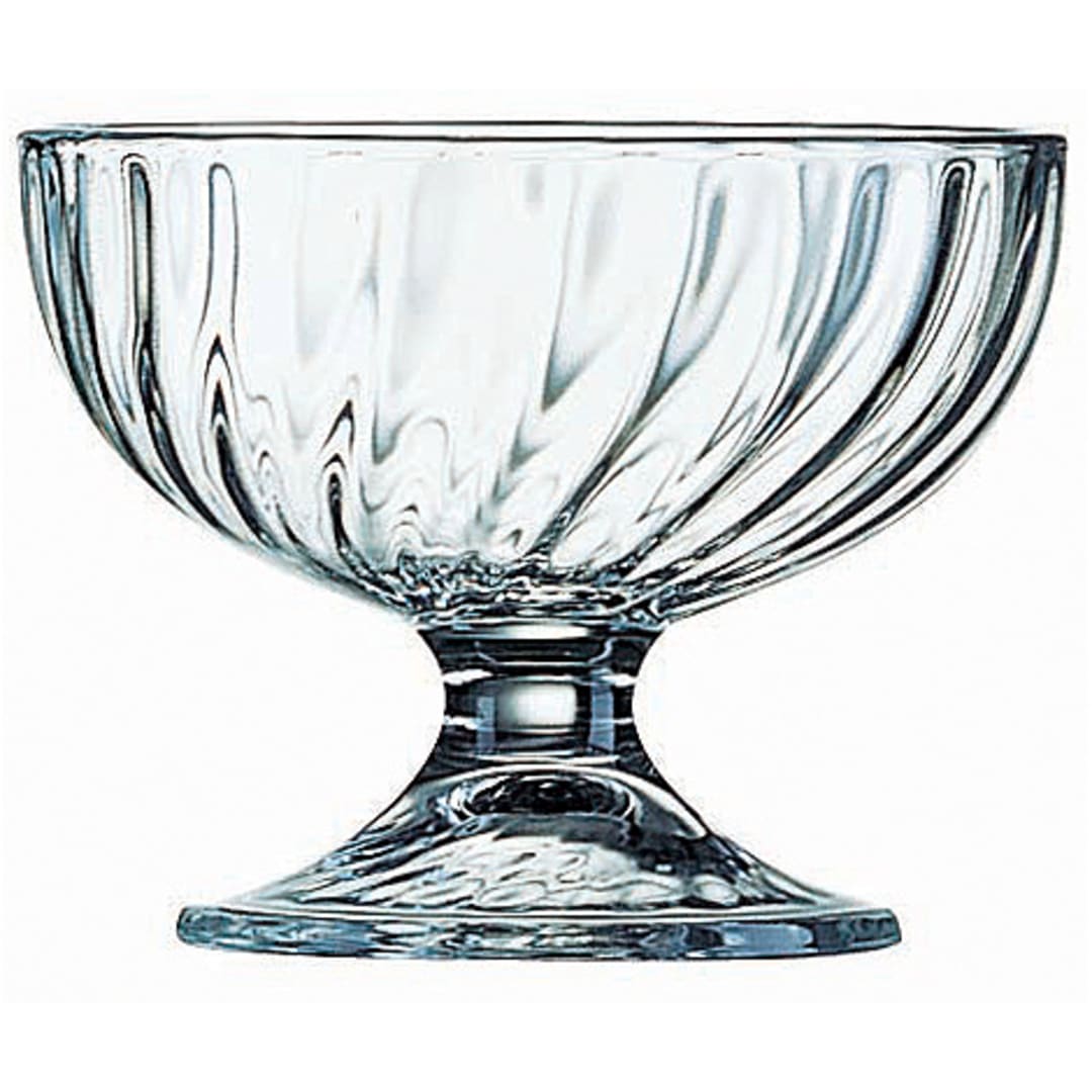 Arcoroc V7429 Swirl Optic 7 Oz. Dessert Dish