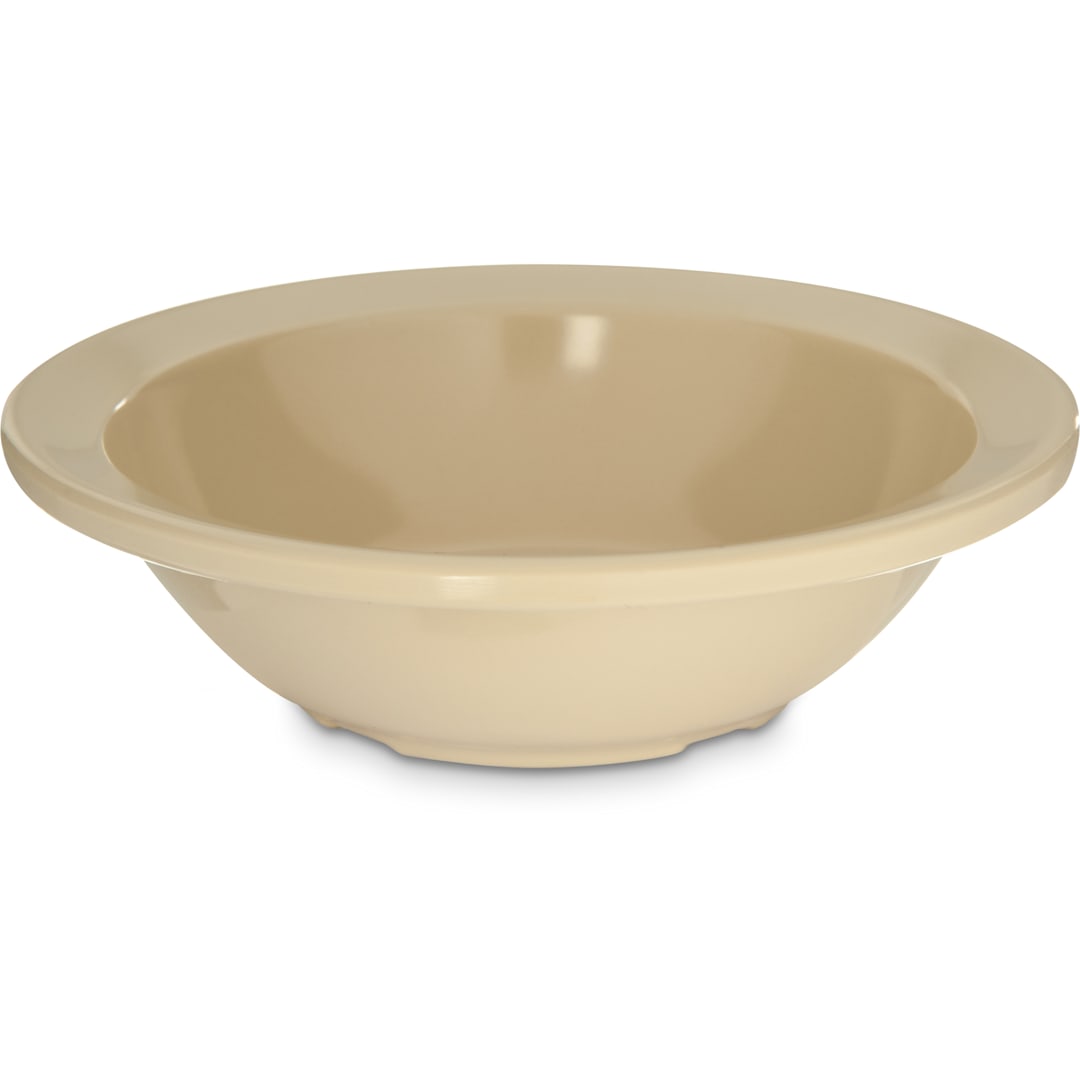 Carlisle KL80525 Kingline 4.75 Oz Tan Rimmed Fruit Bowl