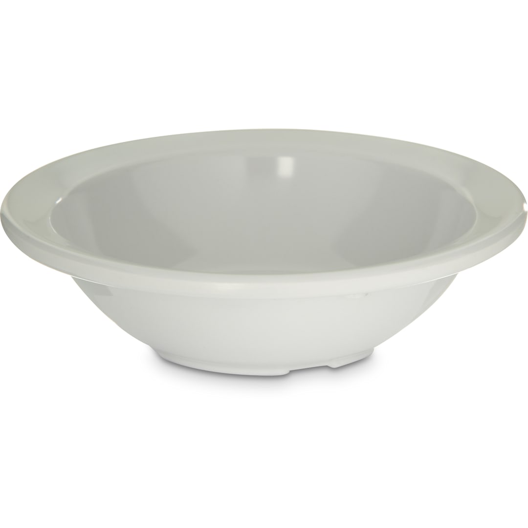 Carlisle KL80502 Kingline 4.75 Oz. White Rimmed Fruit Bowl