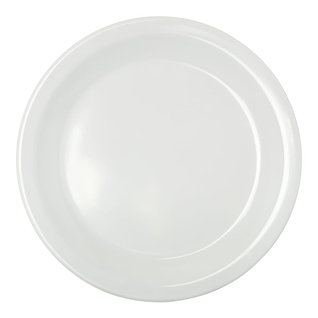 Carlisle KL20402 Kingline 6.44" White Melamine Pie Plate - Dozen