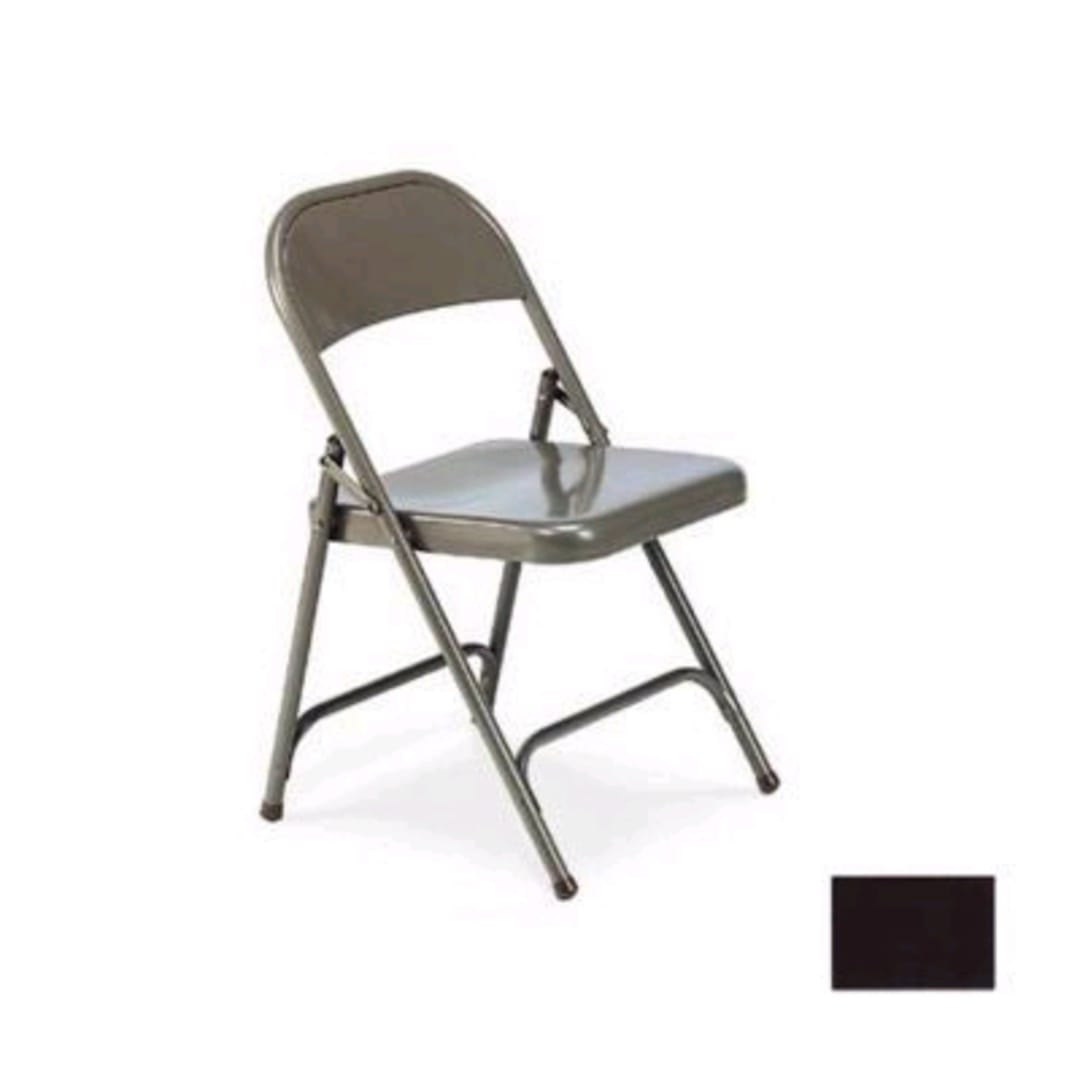 NPS 203 Mocha Folding Chair With One Rear Leg Brace
