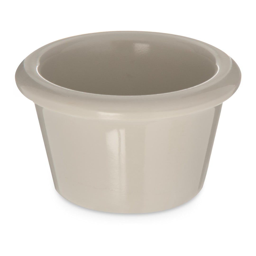 Carlisle S27542 1.5 Oz. Bone Smooth Melamine Ramekin - Dozen