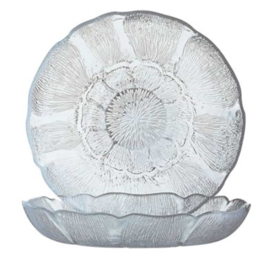 Arcoroc J0226 Fleur Glass 15 Oz. Soup / Salad Plate