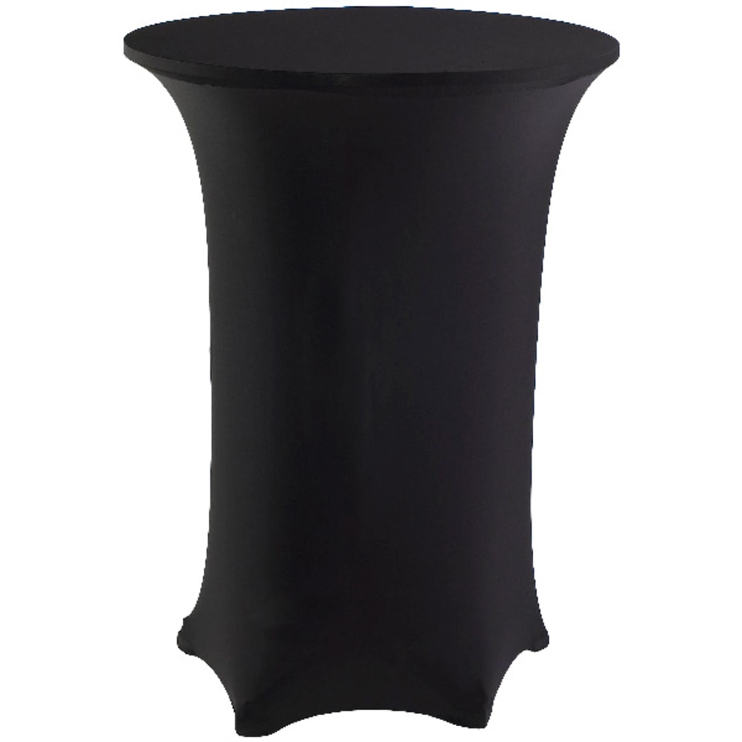Snap Drape CONTOURCOVER Black 30" x 42" Cocktail Table Cover