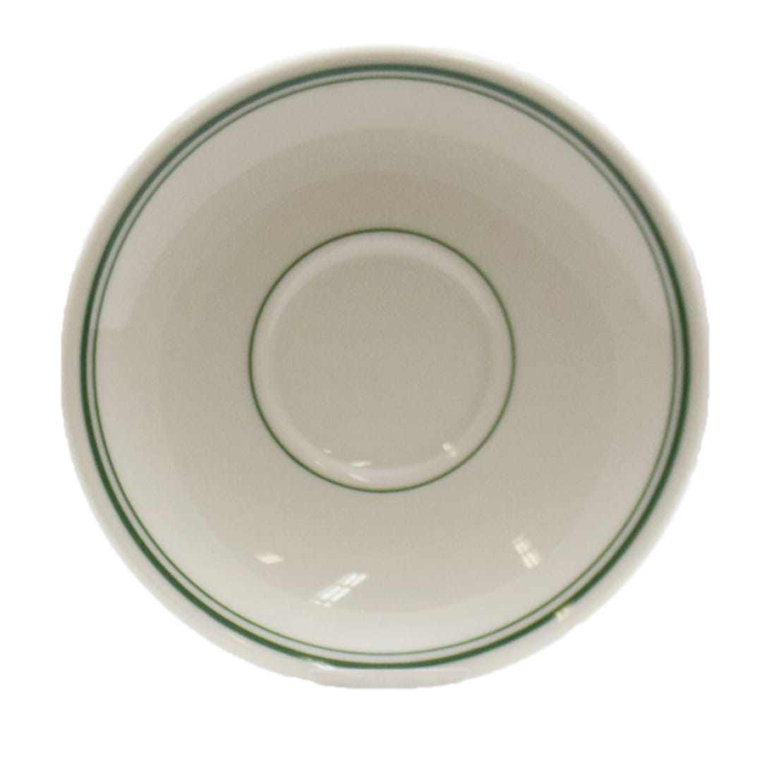 Homer Laughlin China 2821 Green Band 6" Boston Saucer