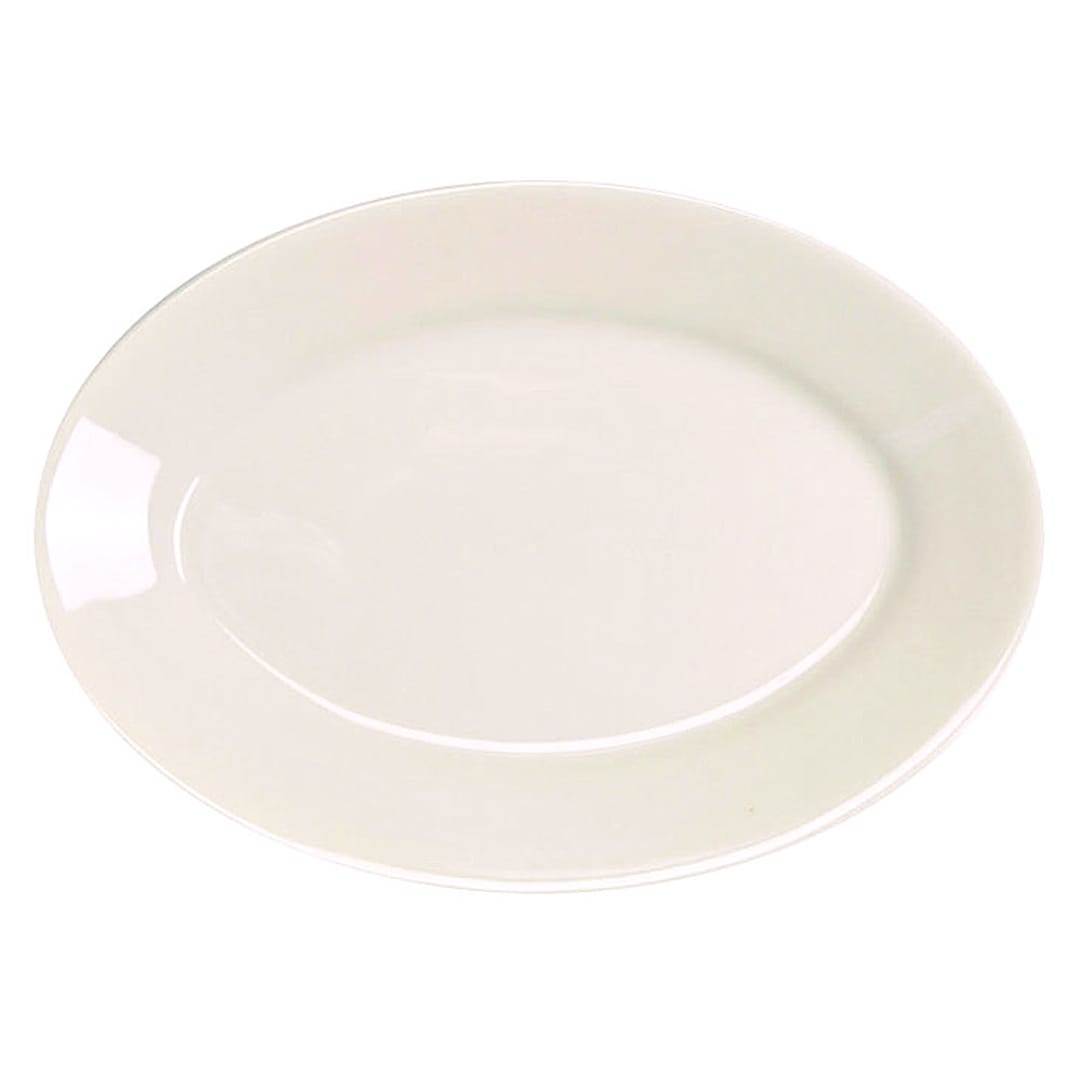 Homer Laughlin 15600 Undecorated Oval 12.5 x 8-7/8 Platter - Dozen