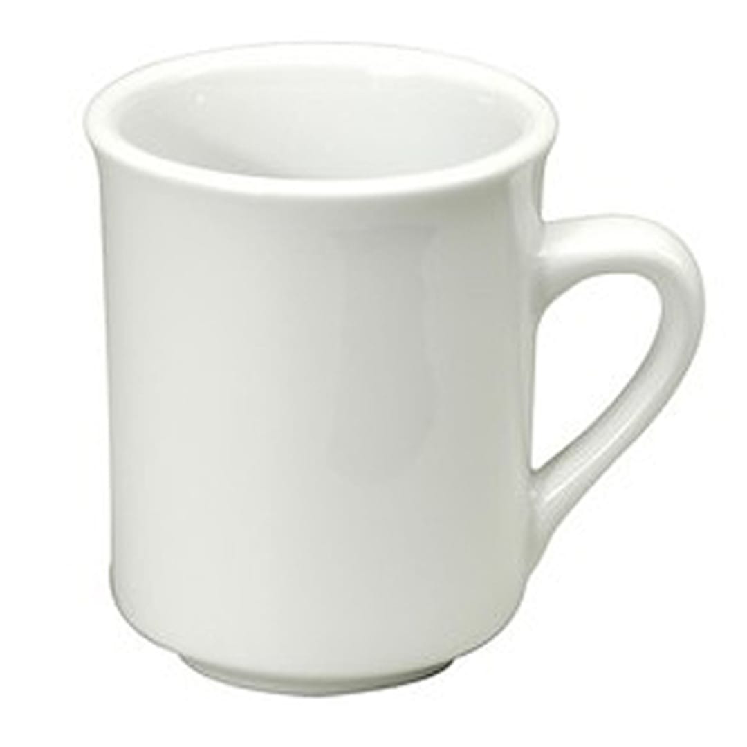 1880 Hospitality F8000000560 Bright White Ware 10 Oz. Cafe Mug - 36/CS