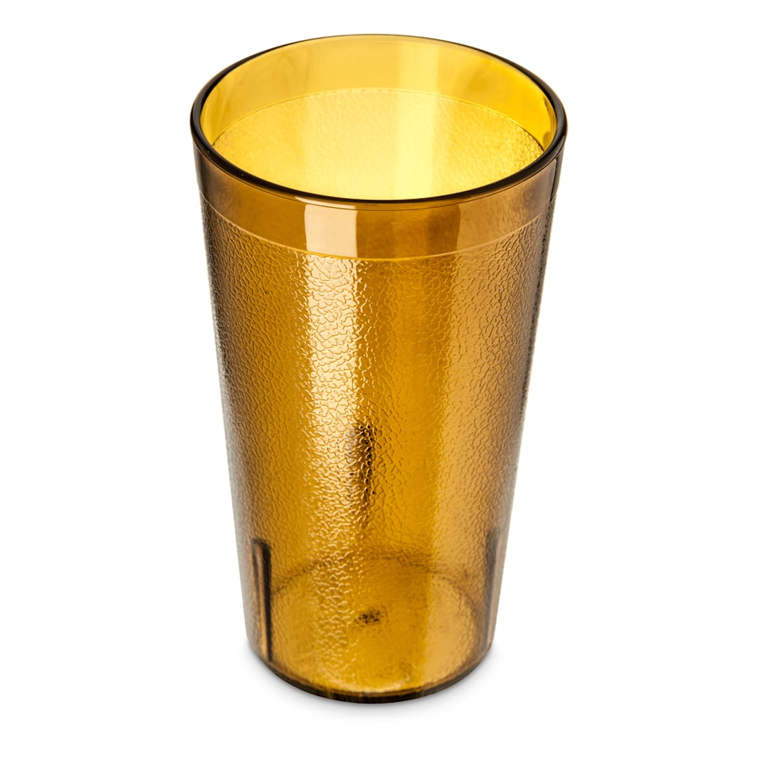 Carlisle 521213 Stackable 12 Oz. Amber Tumbler - Dozen