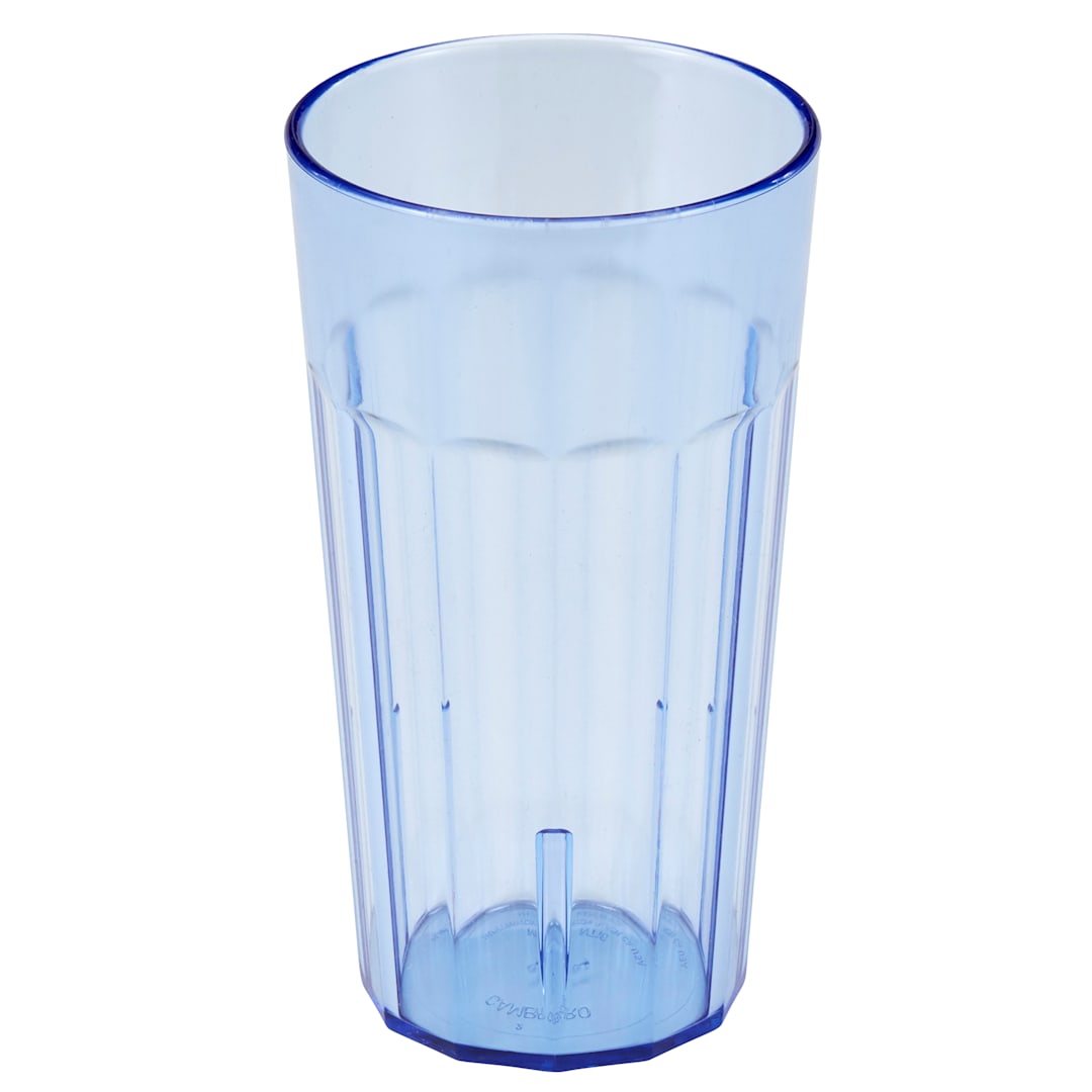 Cambro NT16401 Newport Slate Blue 16.4 Oz. Fluted Tumbler - Dozen