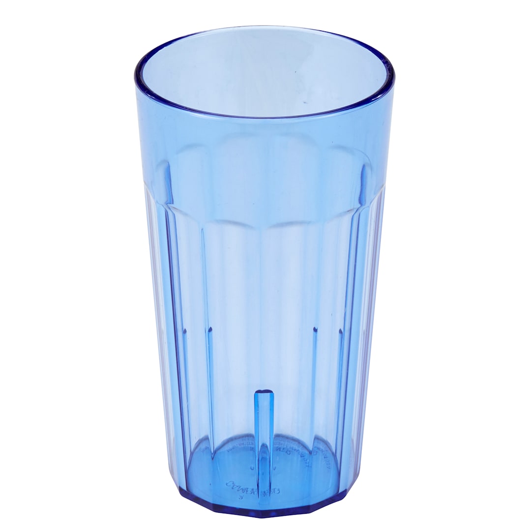 Cambro NT12401 Newport Slate Blue 12.6 Oz. Fluted Tumbler - Dozen