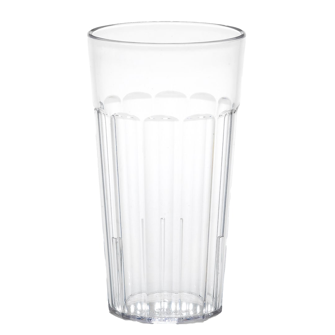 Cambro NT16152 Newport Clear 16.4 Oz. Fluted Tumbler - Dozen