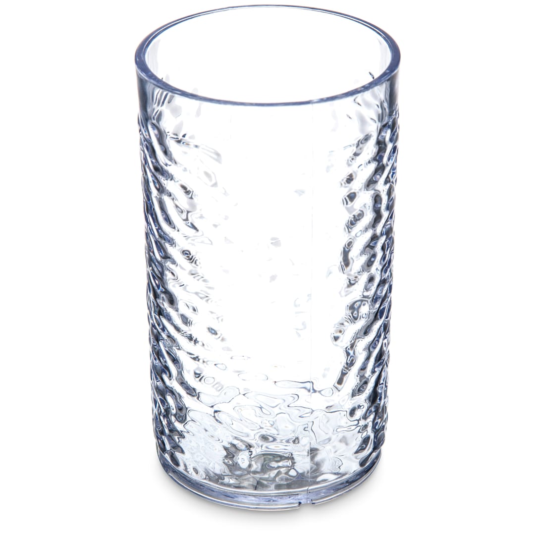 Carlisle 551207 Optic Pebbled 12 Oz. Clear Tumbler