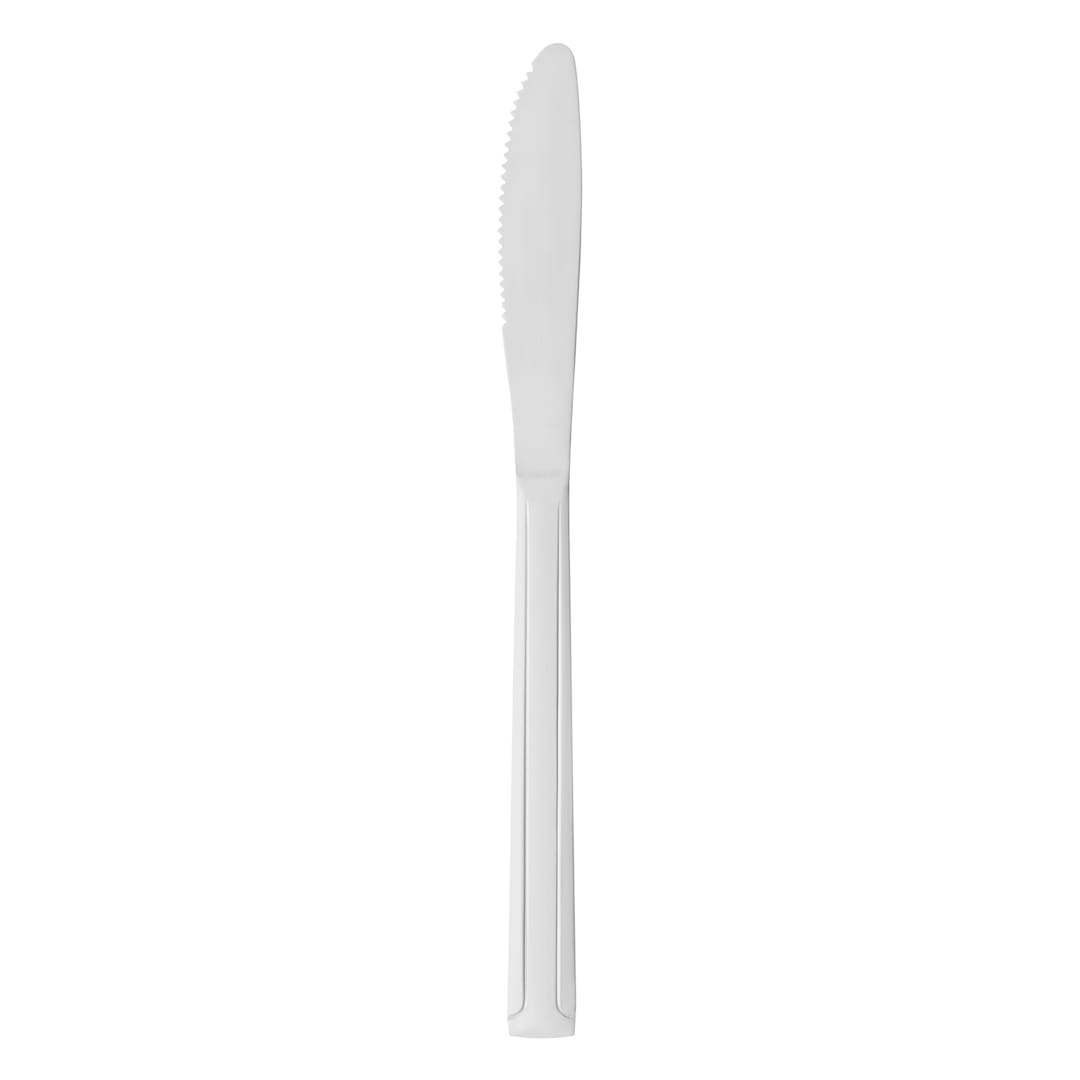 Libbey - Formerly World Tableware 657 5302 Med. Wt. Dominion Fluted Dinner Knife - Dozen