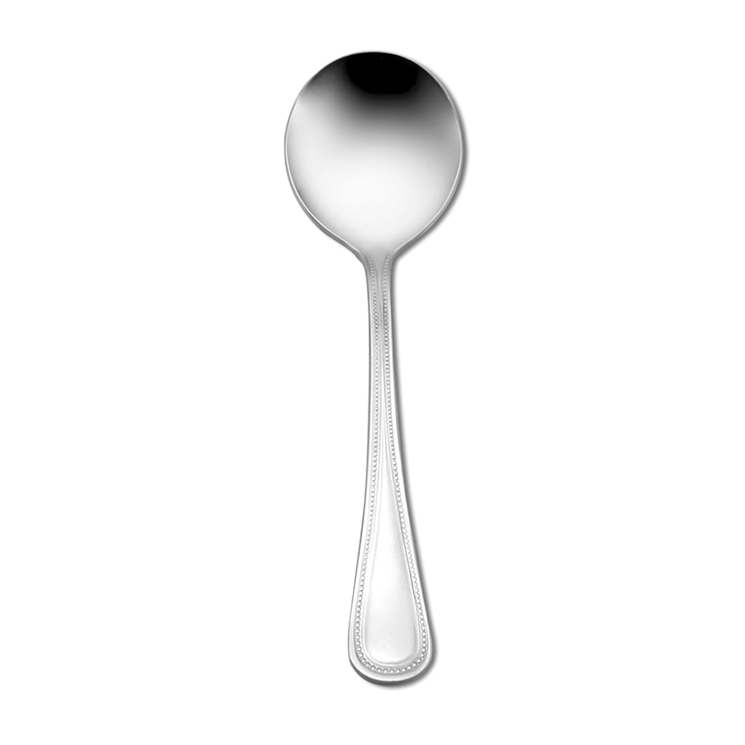 1880 Hospitality B595SBLF Prima S/S 6-1/4" Bouillon Spoon - Dozen