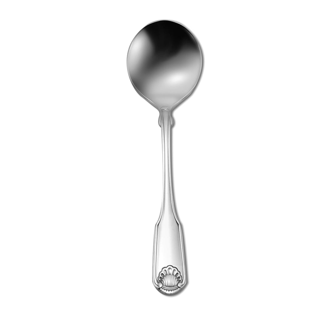 1880 Hospitality 2496SBLF Classic Shell S/S Bouillon Spoon - Dozen