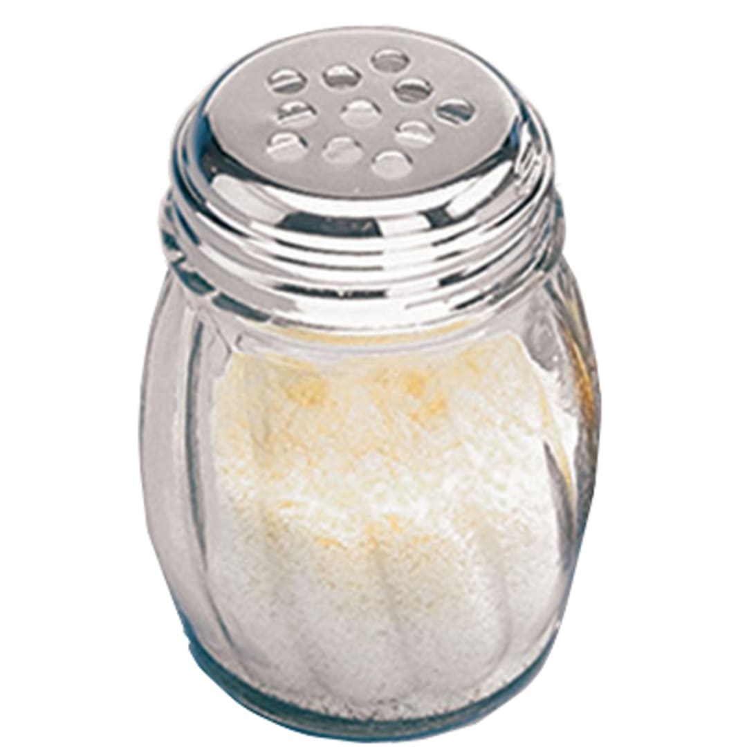American Metalcraft 3306 Glass Swirl 6 Oz Shaker with S/S Top - Dozen