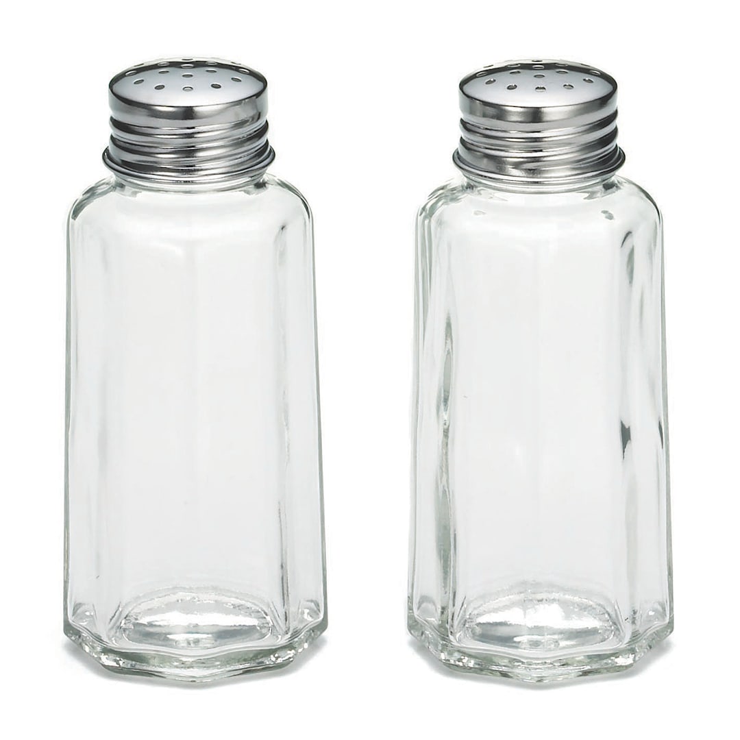 TableCraft 157S&P Glass 2 Oz. Salt & Pepper Shakers - Dozen