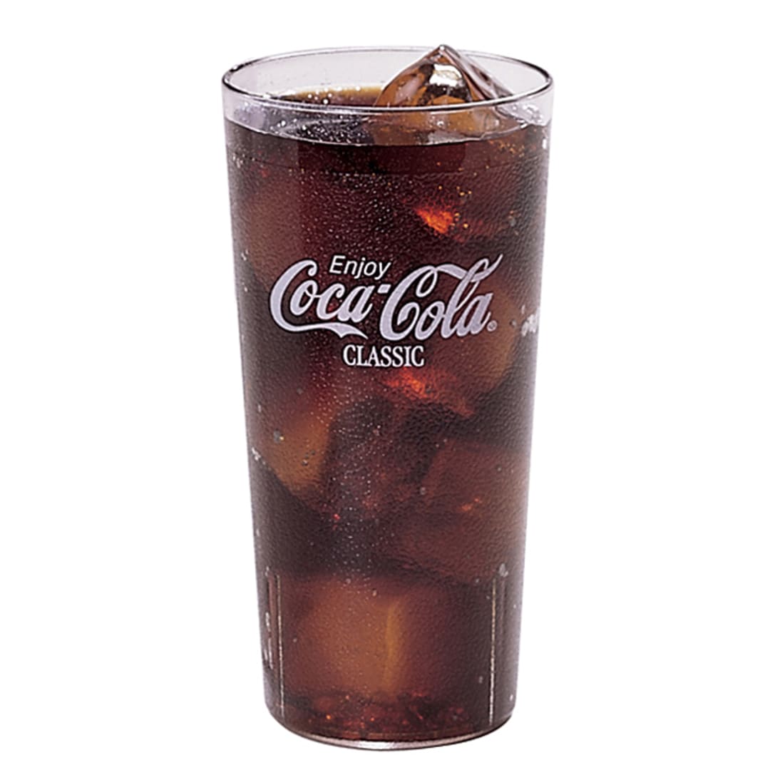 Cambro 20CC152 Colorware Clear 22 Oz. Coca-Cola Tumbler