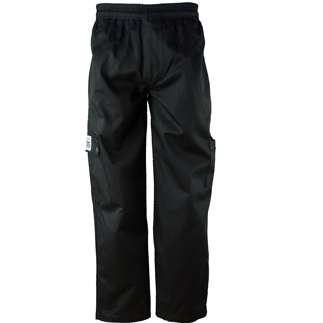 Chef Revival® P024BK-XL QC Lite™ XL Black Cargo Pants