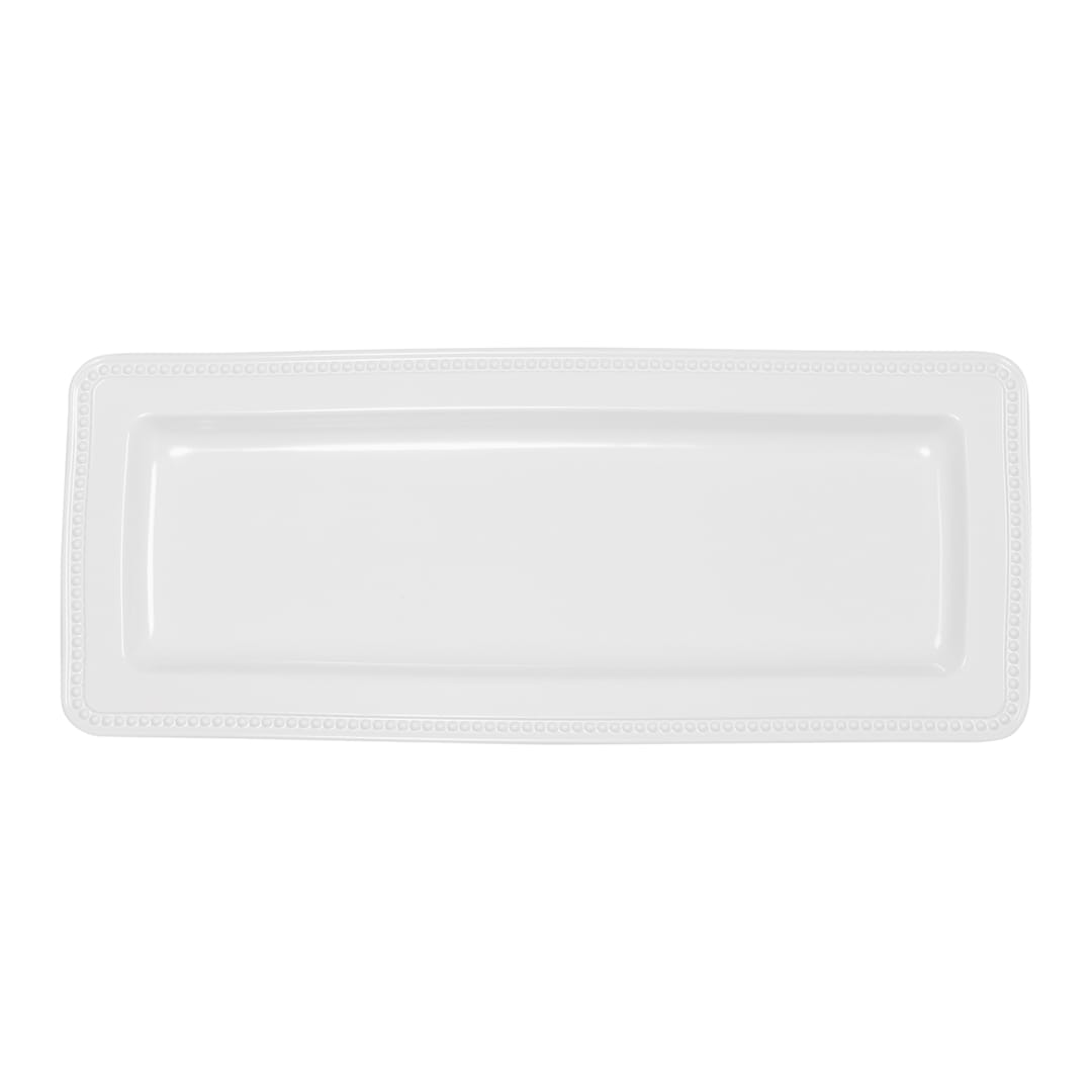 Elite Global Solutions M177RC-NW Venetian 17" x 7" White Tray