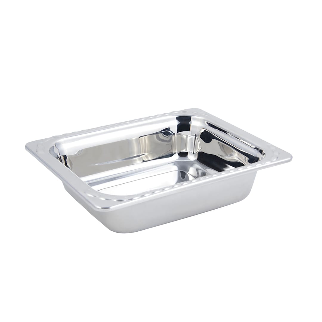 Bon Chef 5609 Arches Stainless Steel Half Size 3 Qt. Food Pan