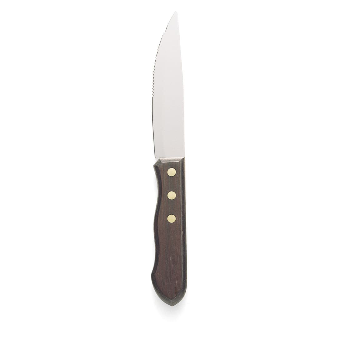 Walco 840527 5" Steak Knife with Hardwood Handle - Dozen