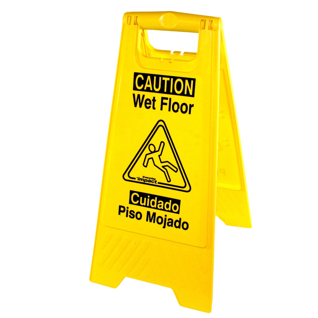 Hospeco Brands Group Yellow Wet Floor Sign