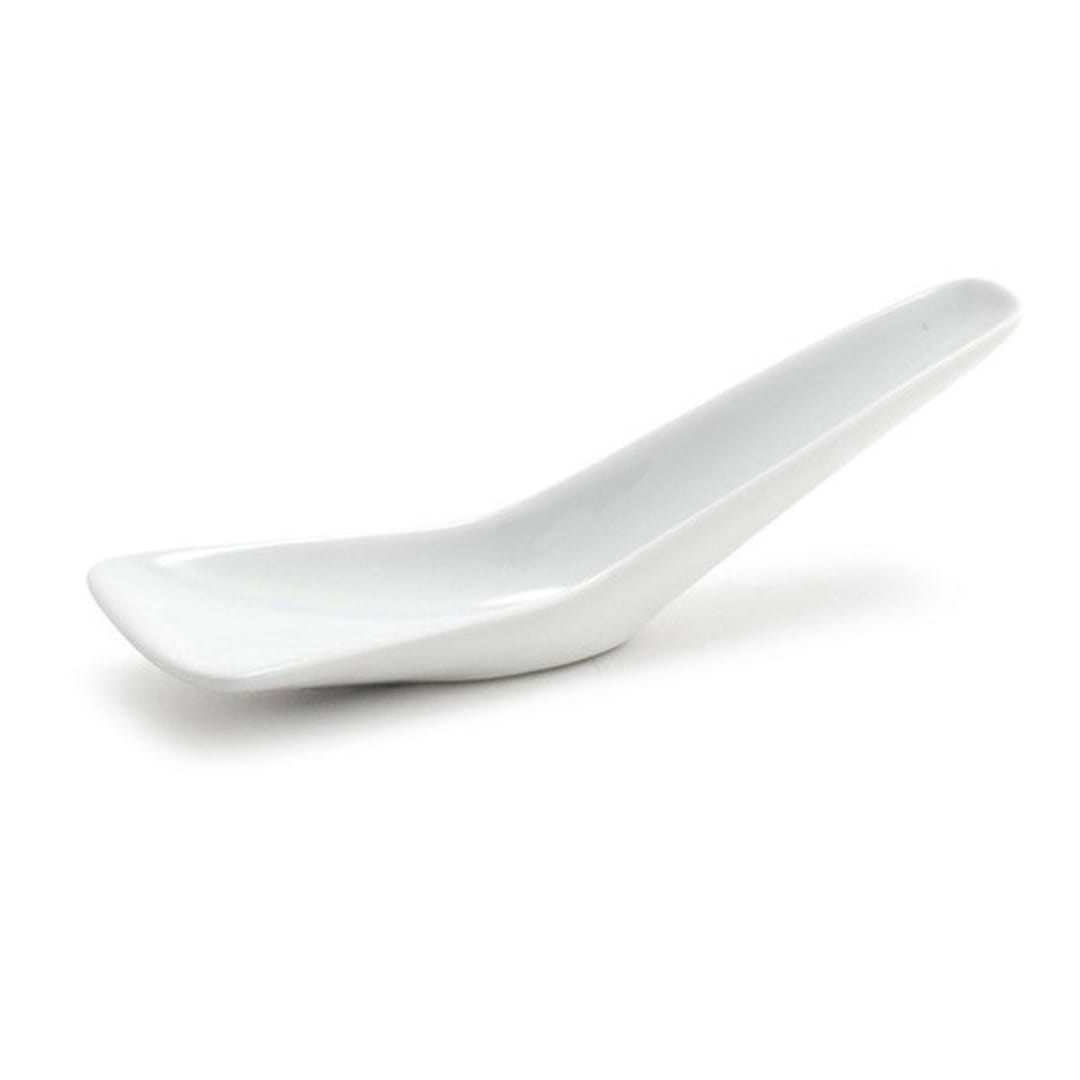 FOH FSP003WHP23 Porcelain 5.75" Tasting Spoon