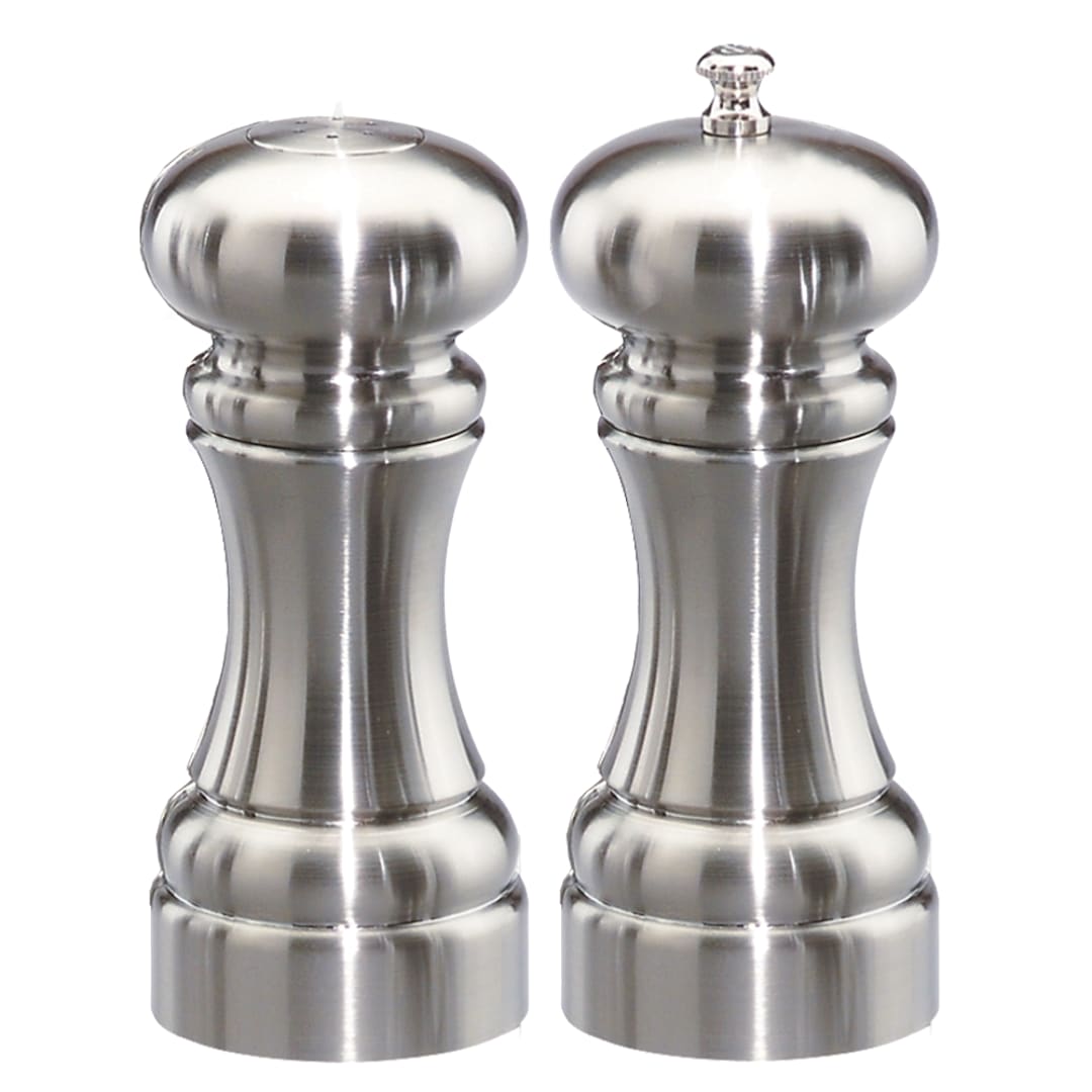 Chef Specialties 94500 Chrome 5" Westin Pepper Mill / Salt Shaker Set