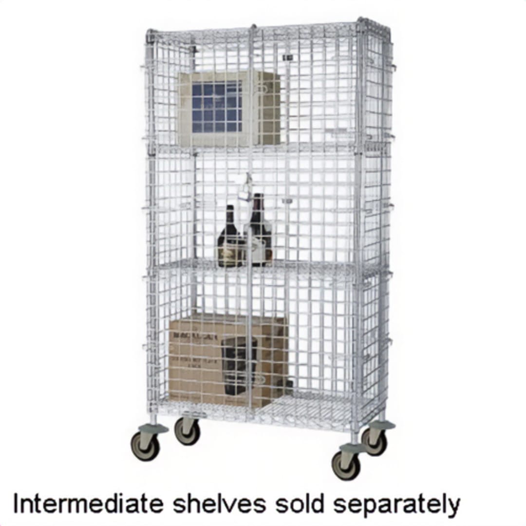 Darling Foodservice 24 x 48 x 63" Mobile Security Cage
