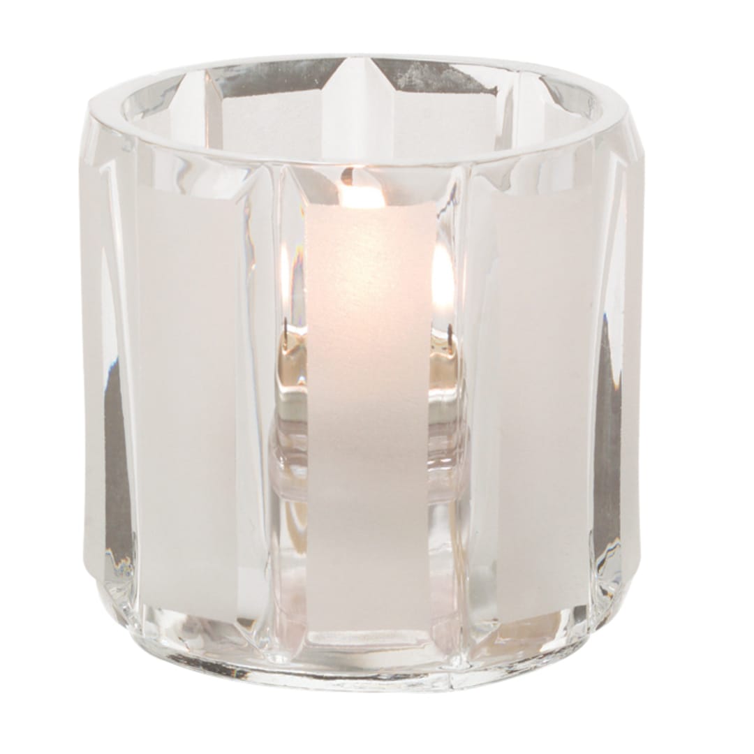 Hollowick 5690C+SC Crystal And Satin Votive Holder