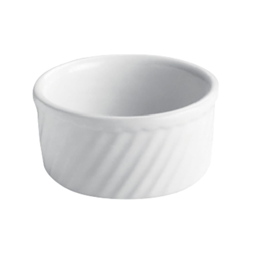 Hall® China 500-WH White 12 Oz. Souffle without Handle