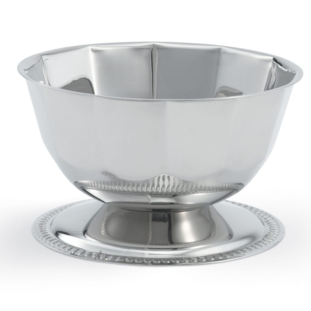 Vollrath® 46701 S/S 16 Ounce Gadroon Base Paneled Sherbet Bowl