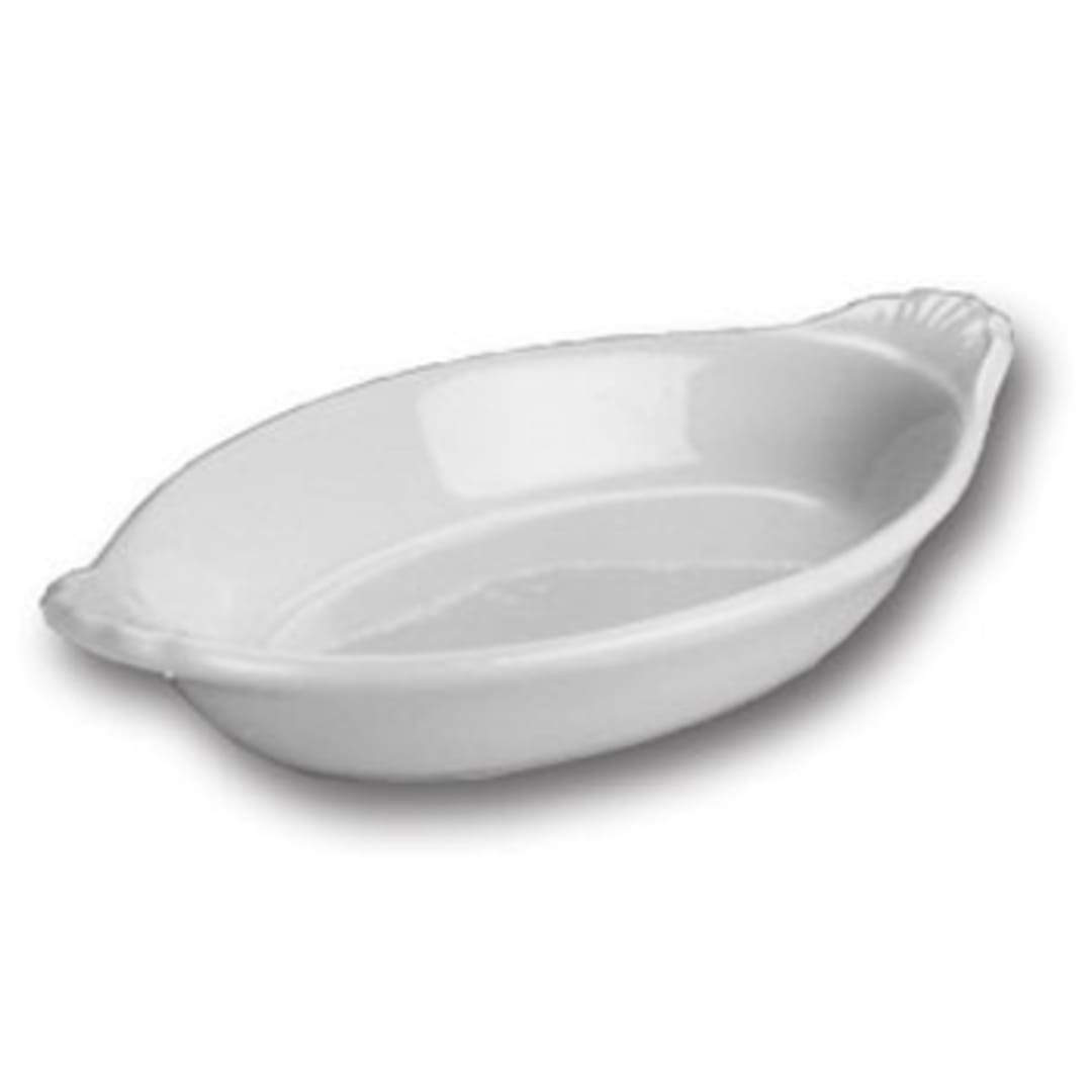 Hall China 5280ABWA Bright White 12 Oz Welsh Rarebit Dish