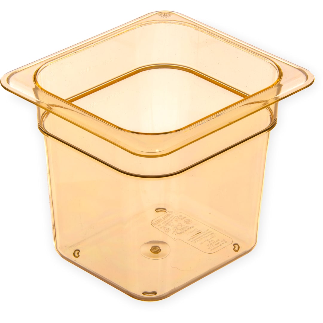 Carlisle 3088513 StorPlus Amber 1/6-Size Food Pan