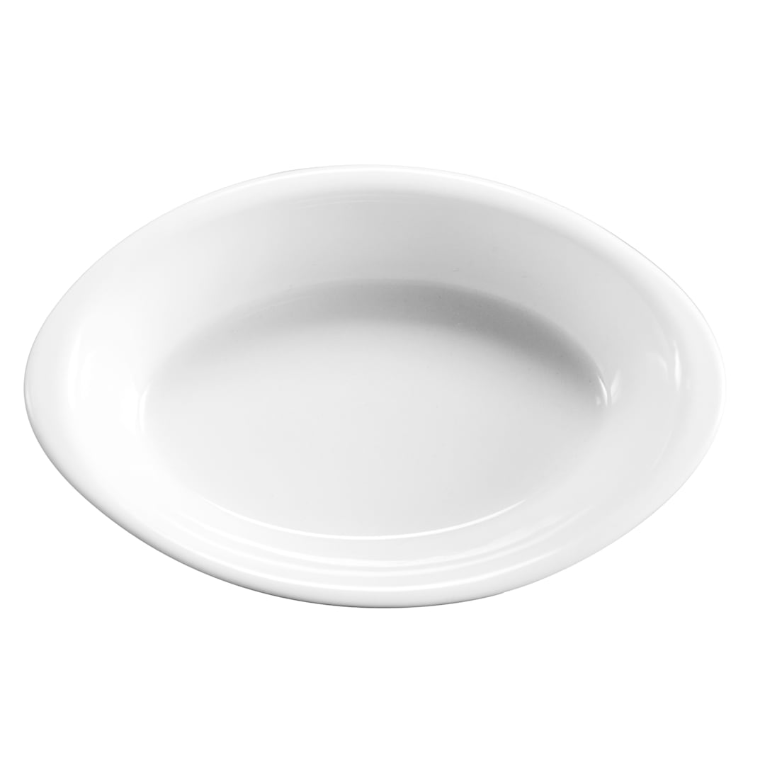 Hall® China 4544-WH White 9 Oz. Oval Baker