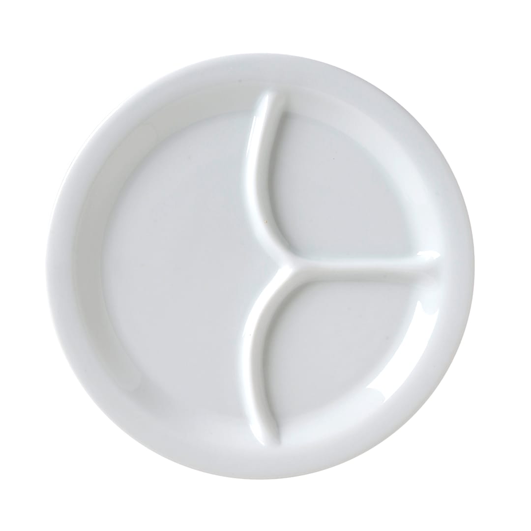 Vertex® China CAT-83 Catalina 3-Compartment Plate