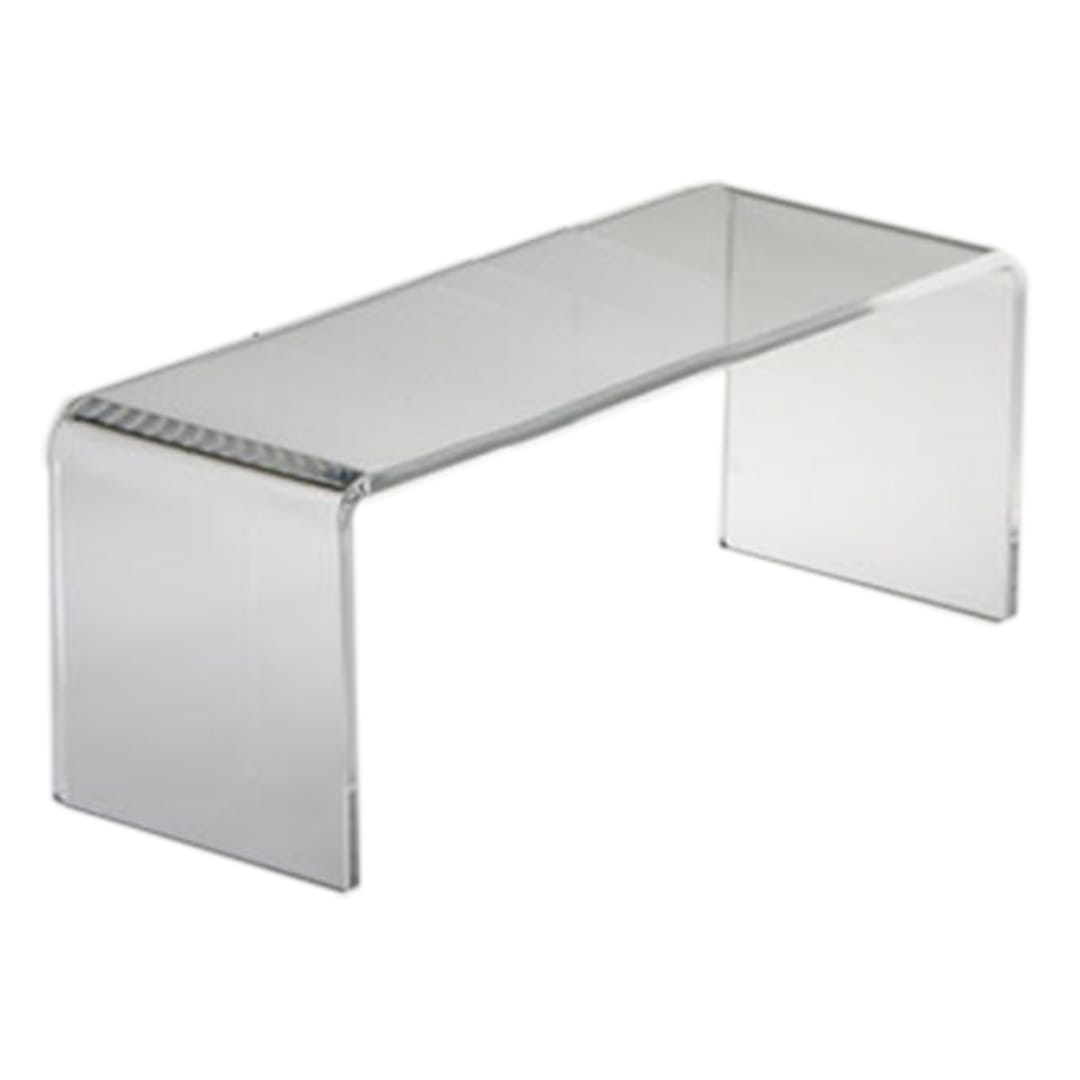 Clear Solutions 8282 Acrylic 10" x 4" Rectangular Riser