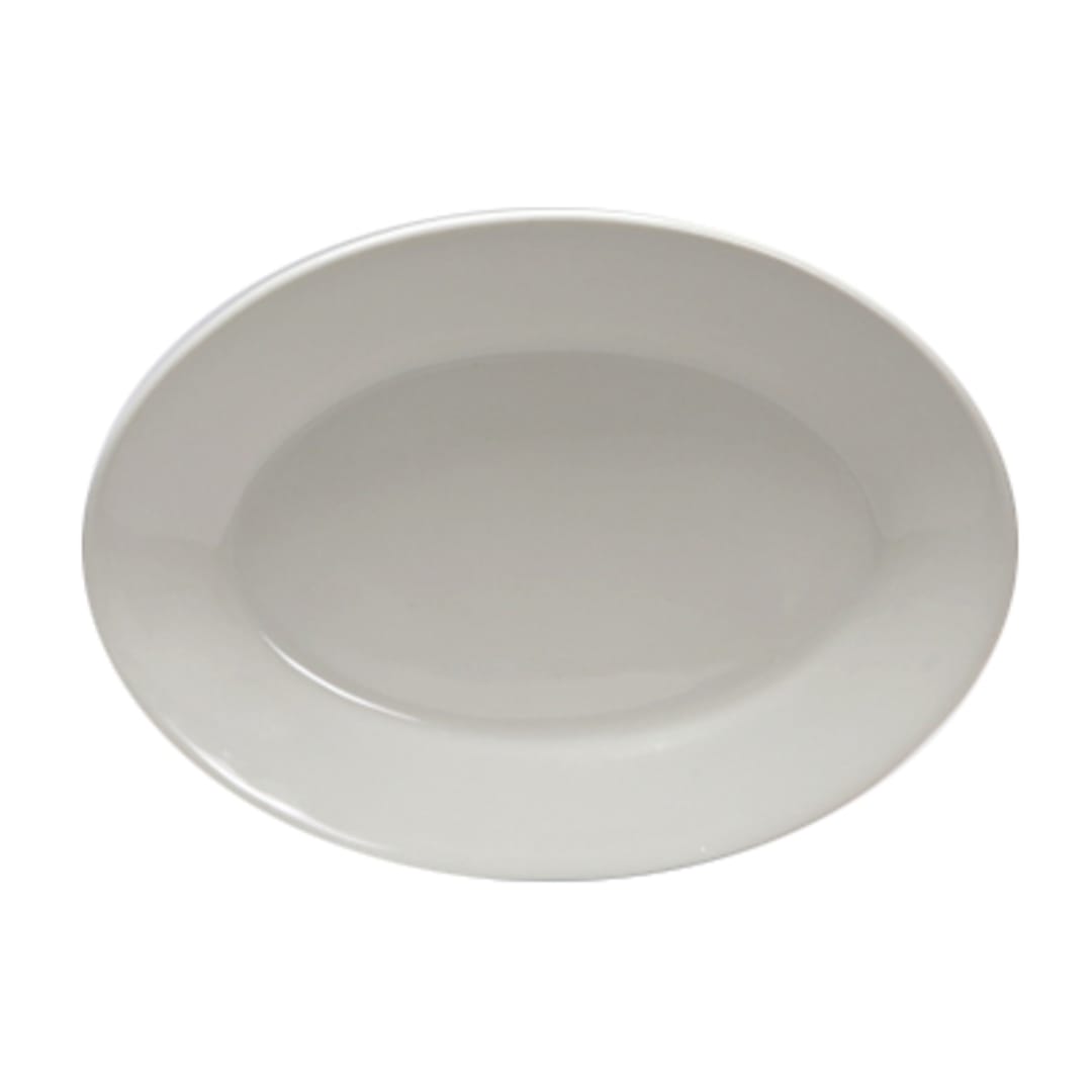 Tuxton TRE-934 Reno 9-3/8" Eggshell Oval Platter