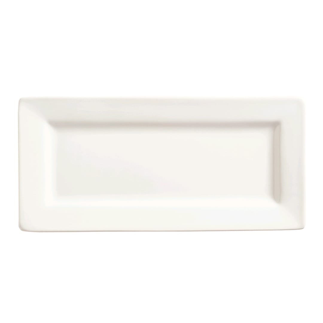 Libbey - Formerly World® Tableware SL-21 Slate Bright White 11" x 5" Plate