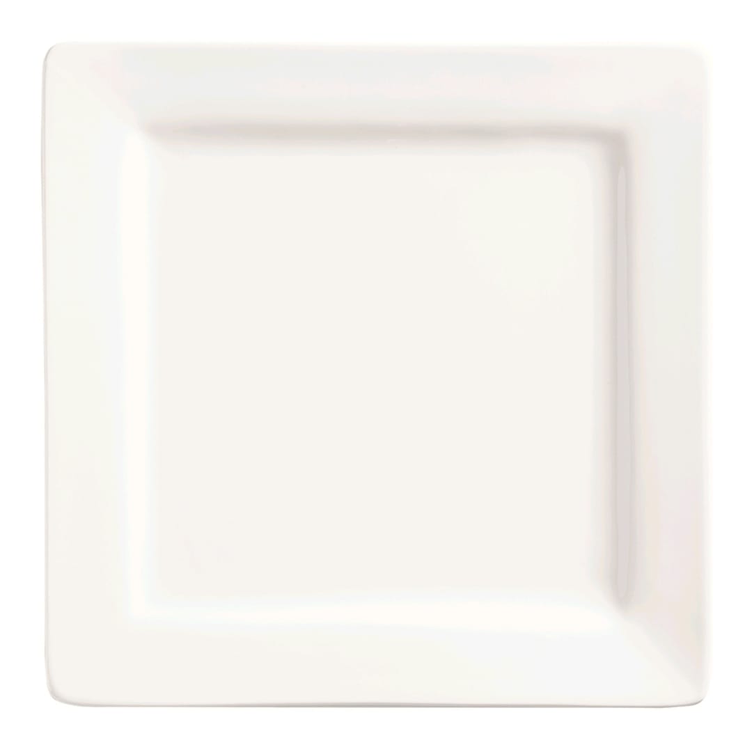 Libbey - Formerly World Tableware SL-10 Slate Bright White 10.63" Square Plate