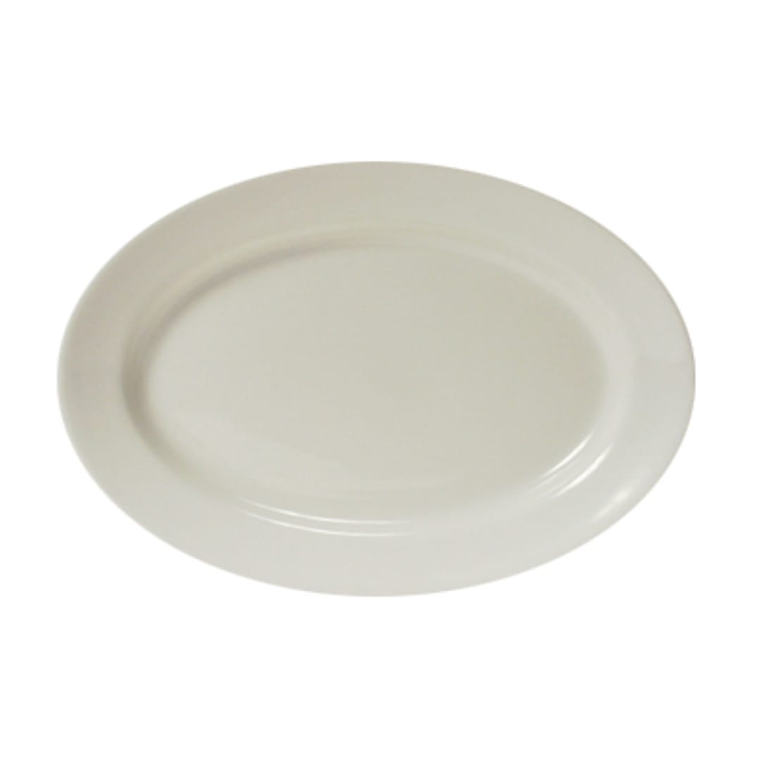 Tuxton TRE-026 Reno 8-1/4" Eggshell Oval Platter