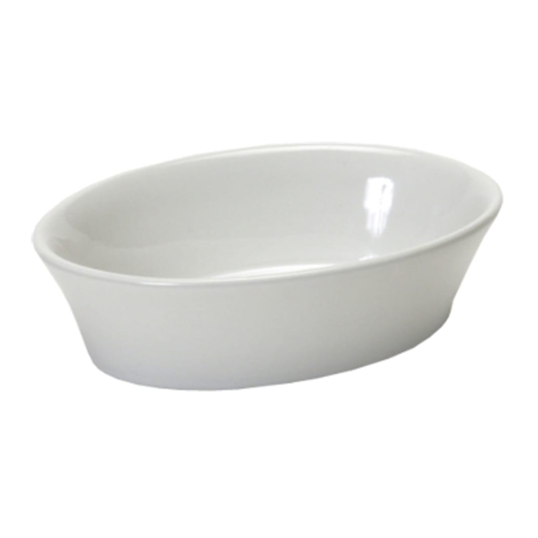 Tuxton BEK-060 7 Oz. Eggshell Oval Baker