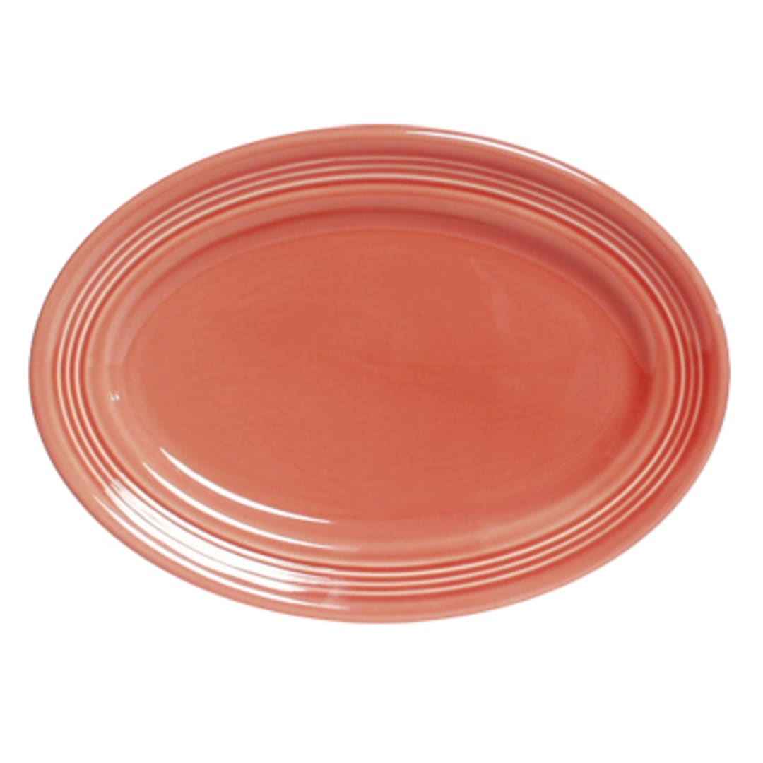 Tuxton CNH-116 Concentrix Cinnabar 115" x 838" Oval Platter