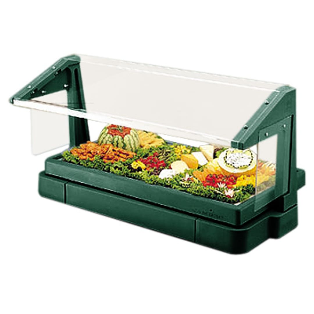 Cambro BBR480519 Kentucky Green 3-Pan Buffet Bar w/ Sneeze Guard