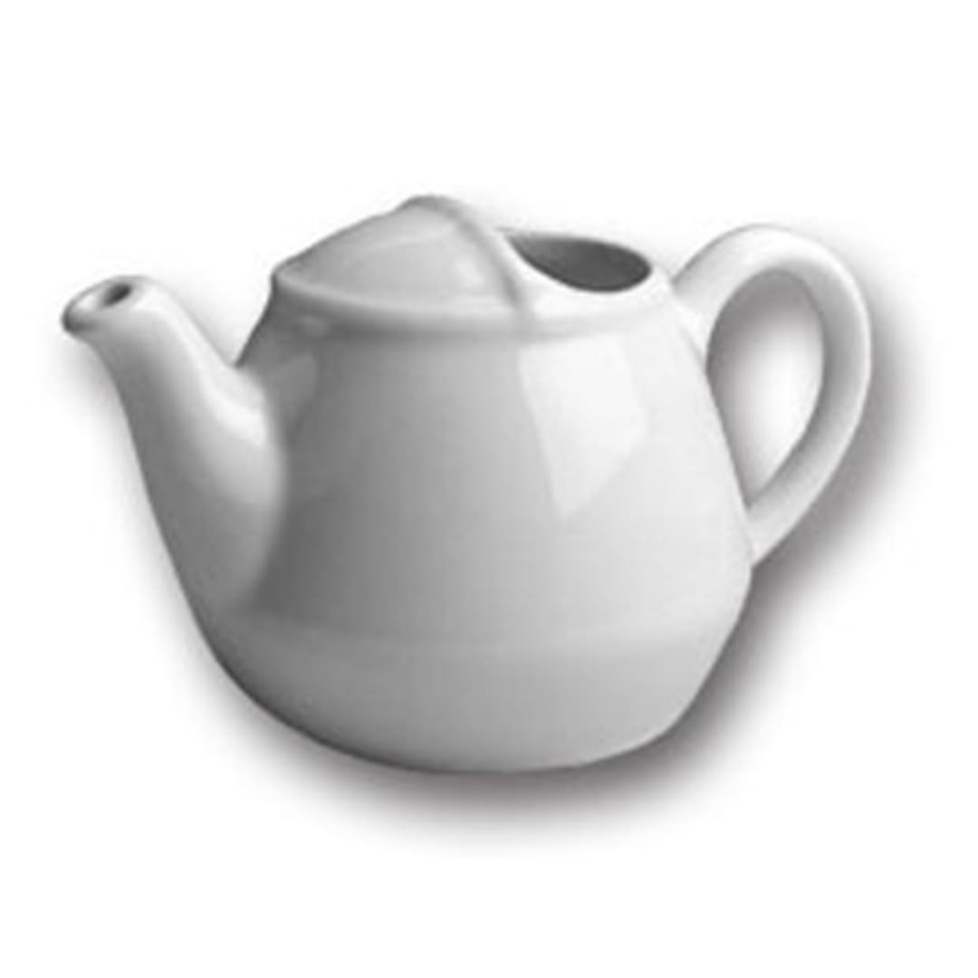 Hall® China 820ABWA Bright White 16 Oz. London Teapot