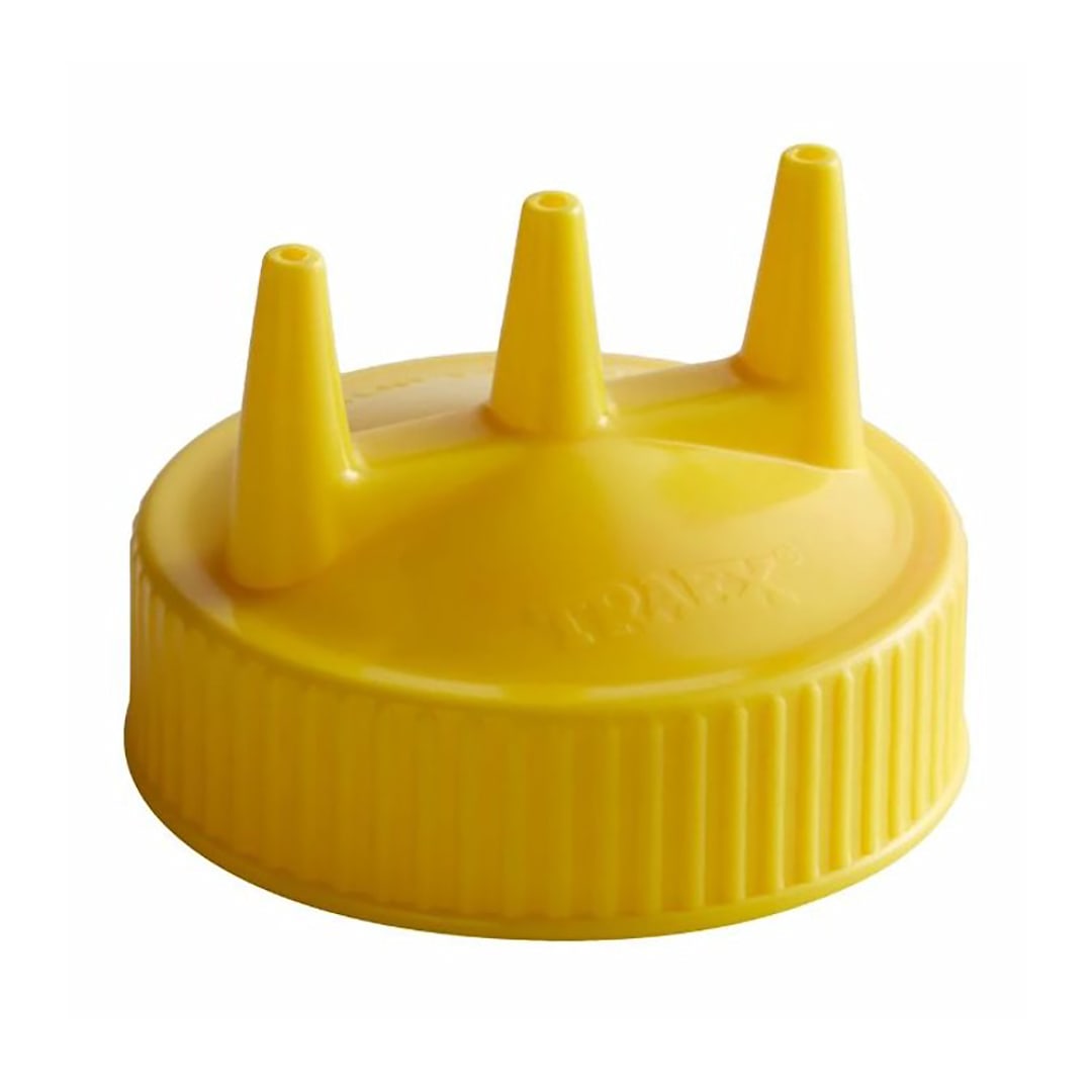 Traex 3300-08 Yellow Tri-Tip Cap for 24 Ounce Wide Mouth Bottle