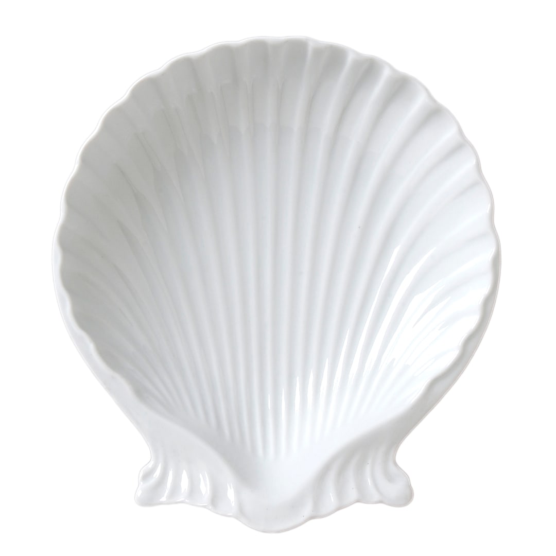 Vertex China SD-9 Market Buffet 9.5" White Shell Dish