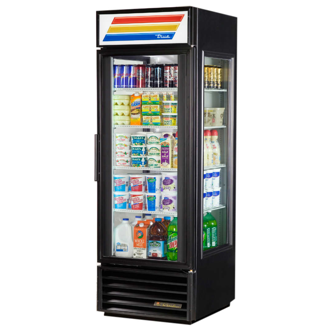True® GEM-23-HC~TSL01 1-Door 23 Cu Ft Glass End Merchandiser