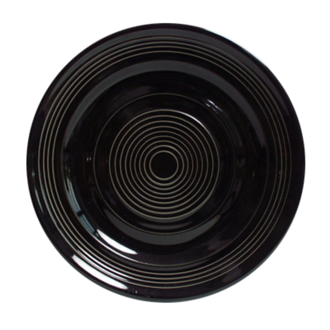 Tuxton CBA-074 Concentrix Black 7.5" Plate